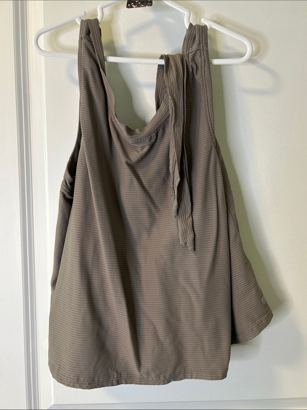 56. CALIA by Carrie Underwood Olive Green Ribbed Racerback Tank